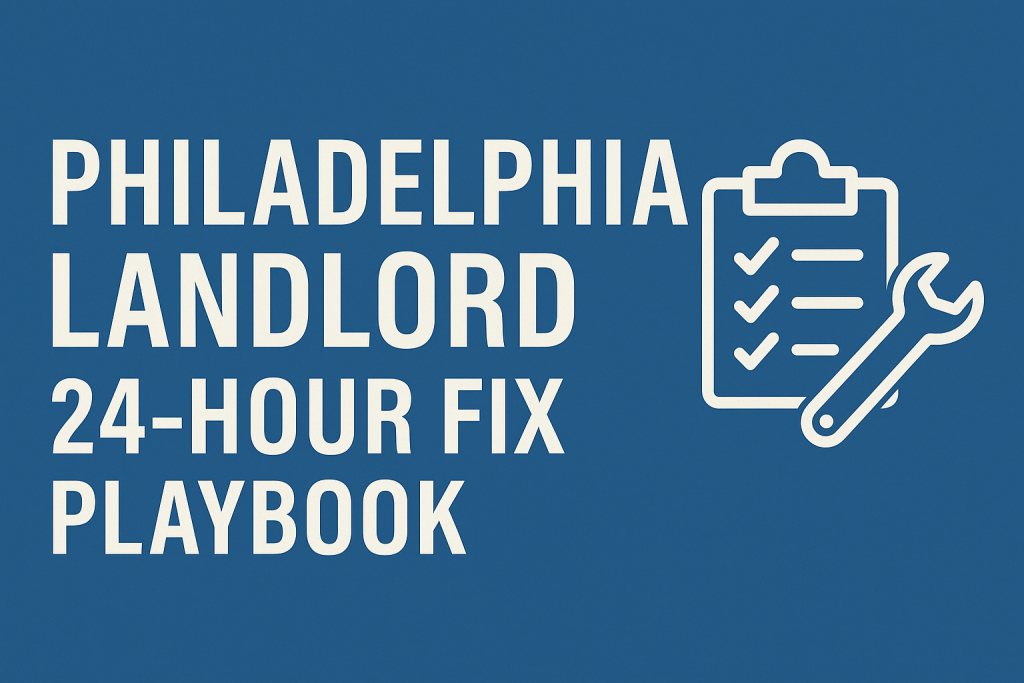 Philadelphia Landlords 24 hrs fix playbook
